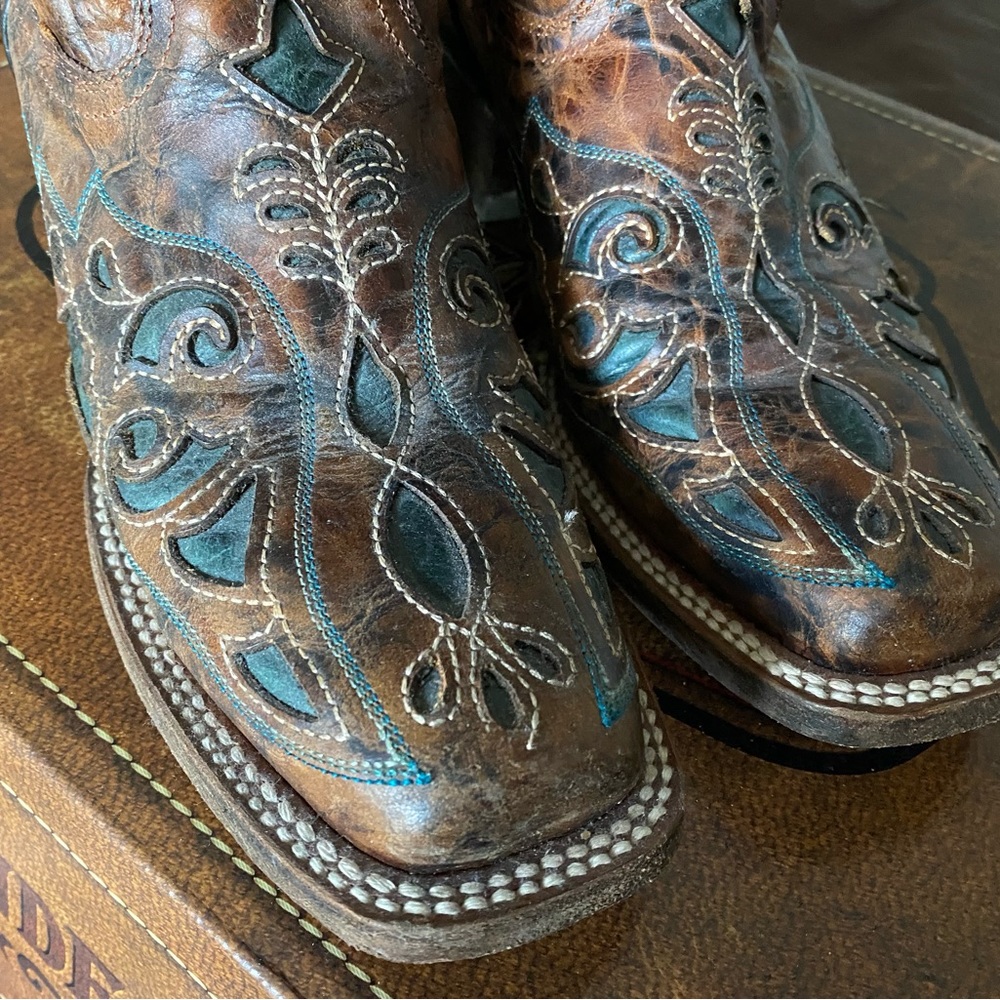 Woman’s Corral Square Toe Cowboy Boots